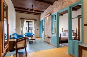 Postel nebo postele na pokoji v ubytování Chavri Resort - Jawai