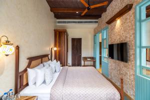 Postel nebo postele na pokoji v ubytování Chavri Resort - Jawai