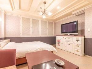 TV a/nebo společenská místnost v ubytování Tabist Hotel Please Kobe