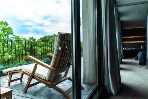 Balkón nebo terasa v ubytování mOdus Hotel