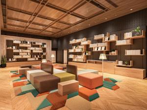 Posezení v ubytování IN THE LIBRARY hotel and books TOKOROZAWA - Opening in 15th July 2025