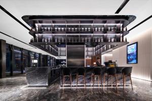 Xi'an Ancient Ming City Wall Premium IntercityHotel酒廊或酒吧区