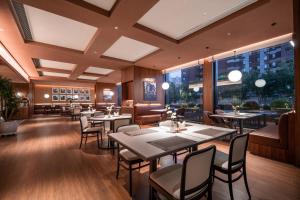 太原晋阳湖城际酒店餐廳或用餐的地方