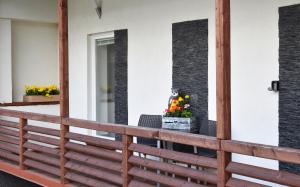 A balcony or terrace at Apartmán u Braňa