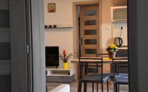 A television and/or entertainment centre at Apartmán u Braňa