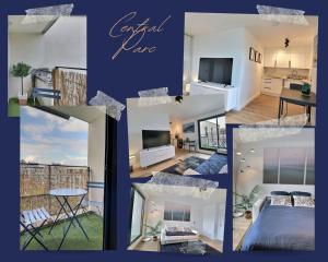 TV a/nebo společenská místnost v ubytování Central Park - Studio calme - balcon - Mon Groom