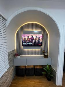 TV a/nebo společenská místnost v ubytování Babyface Apartments