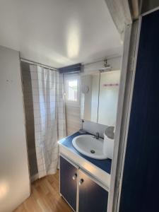 Koupelna v ubytování Camping Les Embruns N10