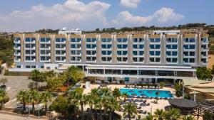 an aerial view of a hotel with a pool at Cyprotel Florida in Ayia Napa