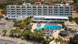 an aerial view of a hotel with a pool at Cyprotel Florida in Ayia Napa