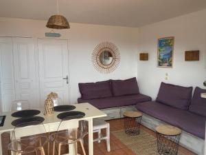 Zona de estar de Très bel appartement T3 avec splendide vue mer