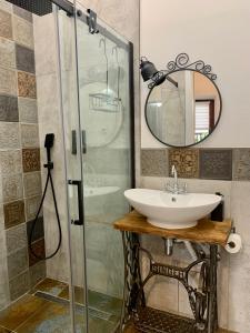 Ένα μπάνιο στο Apartamenty Magdalena