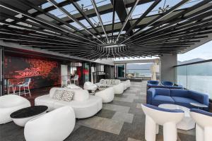 A seating area at Radisson RED Danang