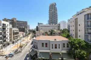 Nespecifikovaný výhled na destinaci Tel Aviv nebo výhled na město při pohledu z apartmánu