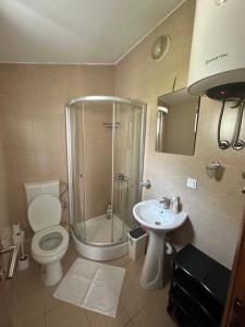 Koupelna v ubytování Apartments Manojlovic