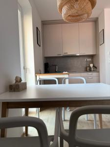 Kuchyňa alebo kuchynka v ubytovaní Rodinný mezonetový apartmán Větrák
