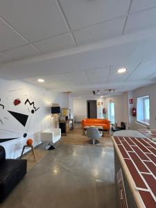 A television and/or entertainment centre at Lotila Flats Rio Caudal