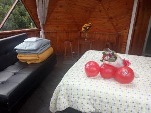 Postel nebo postele na pokoji v ubytování Glampin la esperanza