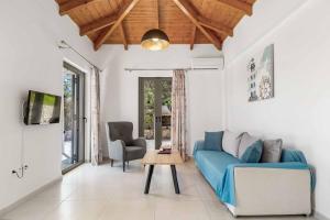 Χώρος καθιστικού στο Villa Nefeli Lefkas