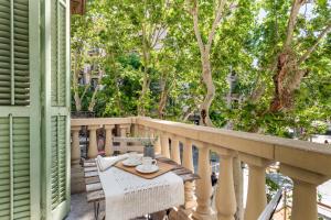 Balkón alebo terasa v ubytovaní Aspasios Rambla Catalunya Apartments