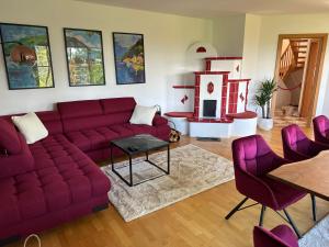 O zonă de relaxare la Villa Sara - Wörtherseeblick, Skifahren, Sauna +47 fotografii