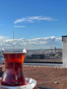 A general view of Isztambul or a view of the city taken from a szállodákat