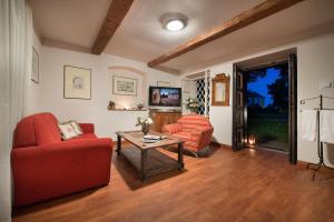 TV a/nebo společenská místnost v ubytování Chateau Loucen Garden Retreat