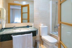 Koupelna v ubytování Hotel Alda Xinzo