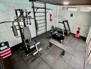 Fitness centrum a/nebo fitness zařízení v ubytování Hotel Pousada Alagoana