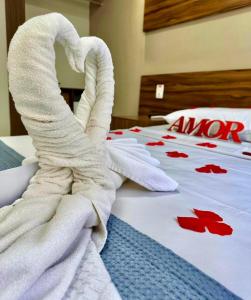 Postel nebo postele na pokoji v ubytování Hotel Pousada Alagoana