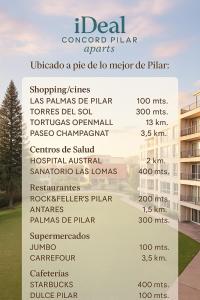 a menu for the digital condominium plan at iDeal Concord Pilar Aparts in Pilar +22 photos