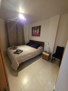 Posteľ alebo postele v izbe v ubytovaní Preciosas vistas al mar