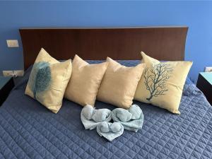 Ένα ή περισσότερα κρεβάτια σε δωμάτιο στο Mareluna Beach House