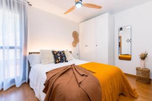 Postel nebo postele na pokoji v ubytování Tu Hogar en el Pirineo Aventura y Montaña