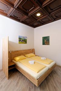 1 dormitorio con 1 cama grande en una habitación en Apartments Villa Luna, en Viena