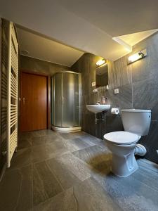Phòng tắm tại Zlatý Lev Žatec +18 ảnh