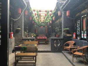 Pingyao HongJingYuanGuesthouse的休息区