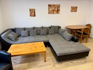Χώρος καθιστικού στο Ferienwohnung Walliser