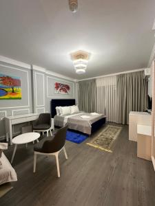 Postel nebo postele na pokoji v ubytování Hotel Imperiale