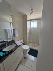 Koupelna v ubytování Refúgio Expo Center Norte