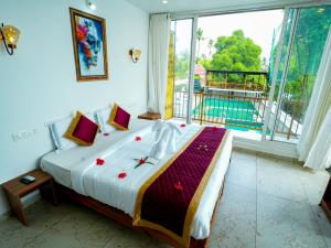 Lake view Resort cherai客房内的一张或多张床位