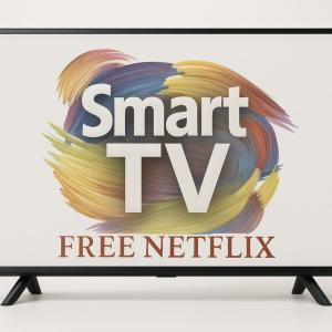 a billboard with the smart tv logo on it at Metropolis B2 -Γοητευτική Σουίτα in Athens