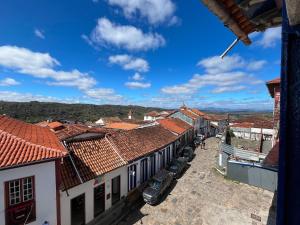 a view from the roof of a town with buildings at Janela da Vesperata in Diamantina