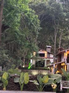 Κήπος έξω από το Villa Plata