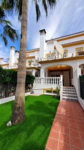 Bygningen som feriehuset ligger i