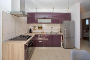 Kuchyň nebo kuchyňský kout v ubytování Apartments Šime