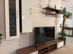 TV a/nebo společenská místnost v ubytování Ferienwohnung in Krumpendorf am Wörthersee