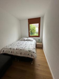 Postel nebo postele na pokoji v ubytování Komfortable Ferienwohnung in Beckenried, Nidwalden