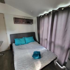 Posteľ alebo postele v izbe v ubytovaní MOBIL-HOME CONFORTABLE ET BIEN EQUIPE AVEC PISCINES ET LA PLAGE A PIED
