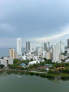 Nespecifikovaný výhled na destinaci Cartagena nebo výhled na město při pohledu z apartmánu
